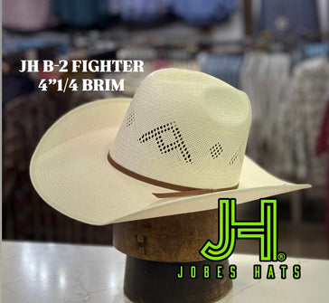 NEW 2025 JH Straw Hat “JH B-FIGHTER” 4”1/4 Brim