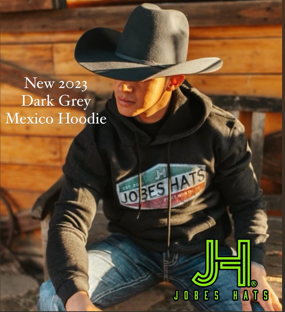 New 2023 JH  Hoodie Dark Grey Mexico - Jobes Hats