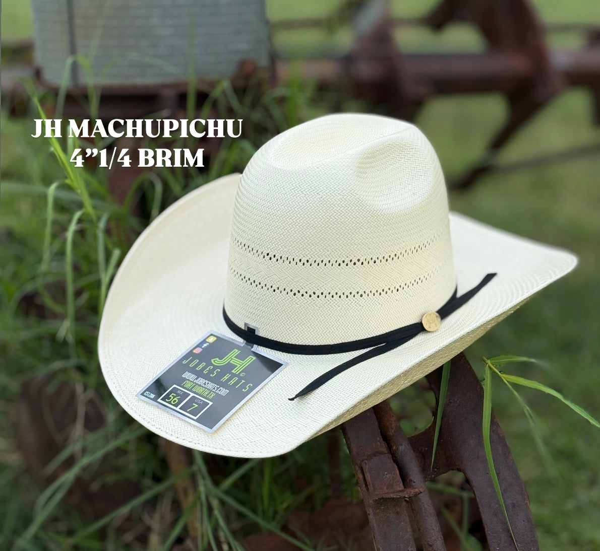 NEW 2025 JH Straw Hat “Machupichu” 4” 4 1/4 Brim