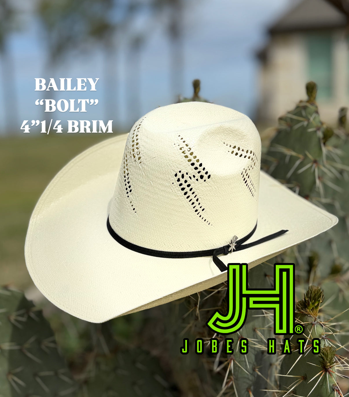 New 2025 Bailey “Bolt” 4”1/4 brim (Comes open and flat) - Jobes Hats, LLC
