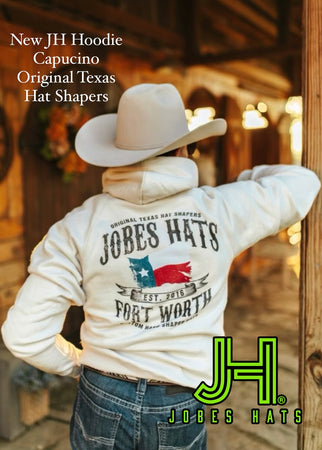 New 2023 JH  Hoodie Capucino Original Texas Hat Shapers - Jobes Hats