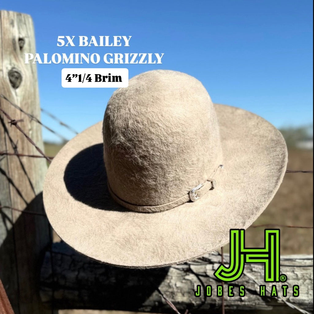 New 2025 Bailey 5X Fur Felt Palomino Grizzly 4” 1/4 Brim and  display picture 3