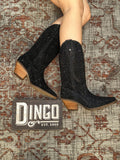 2023 Dingo -Silver Dollar Leather Boot- Black/Silver
