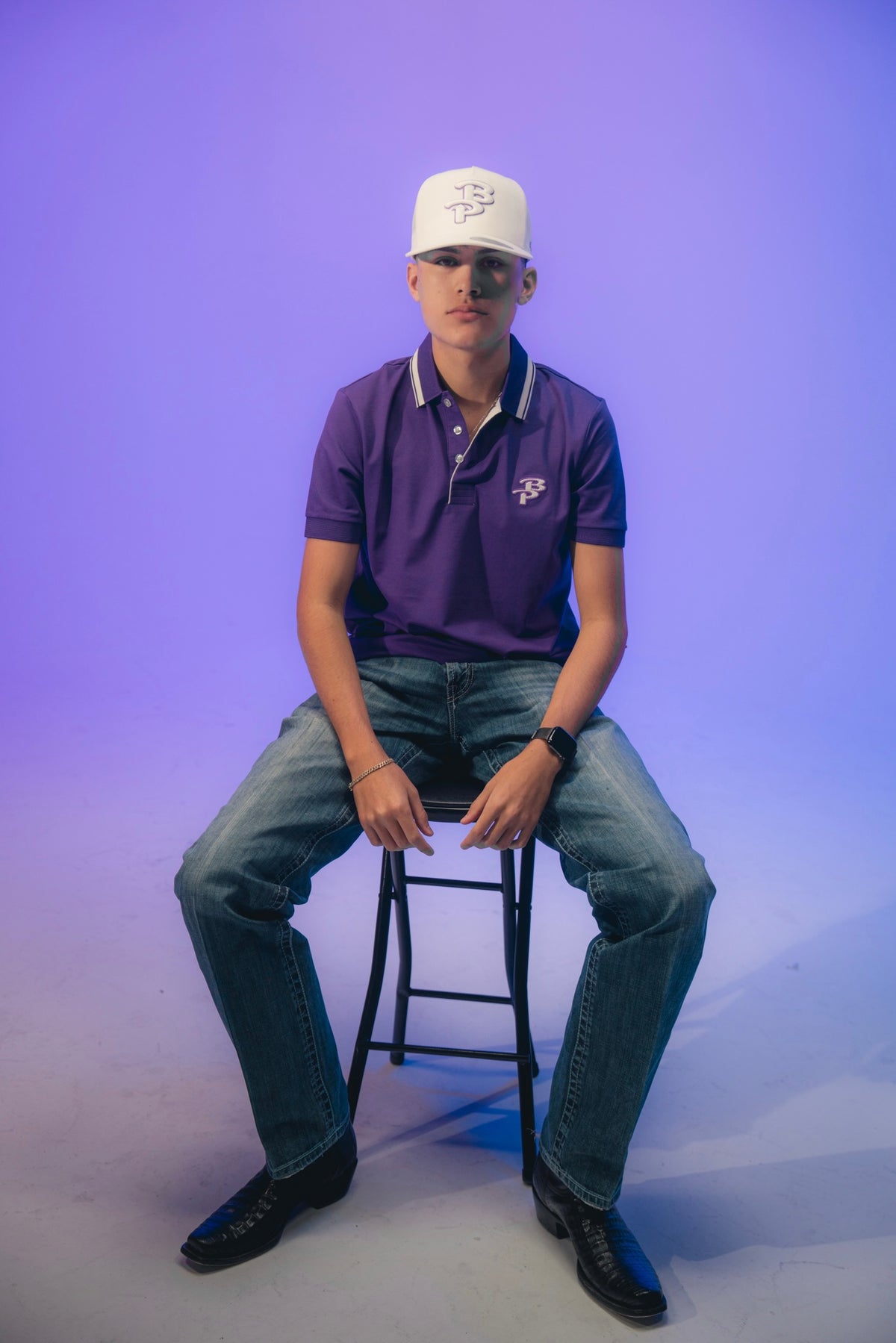 BAJO PERFIL PURPLE/WHITE POLO - Jobes Hats, LLC