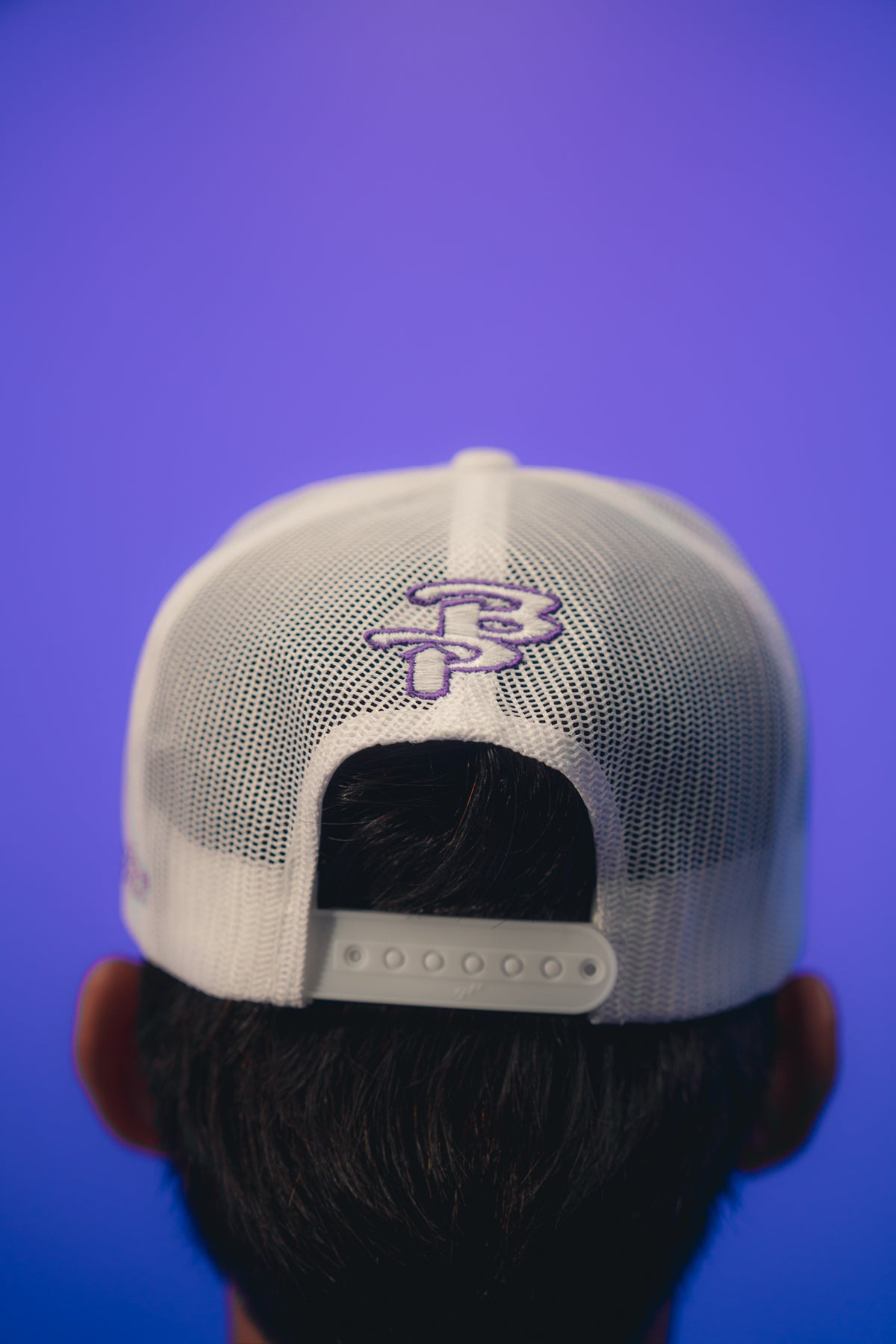BAJO PERFIL WHITE/PURPLE CAP - Jobes Hats, LLC