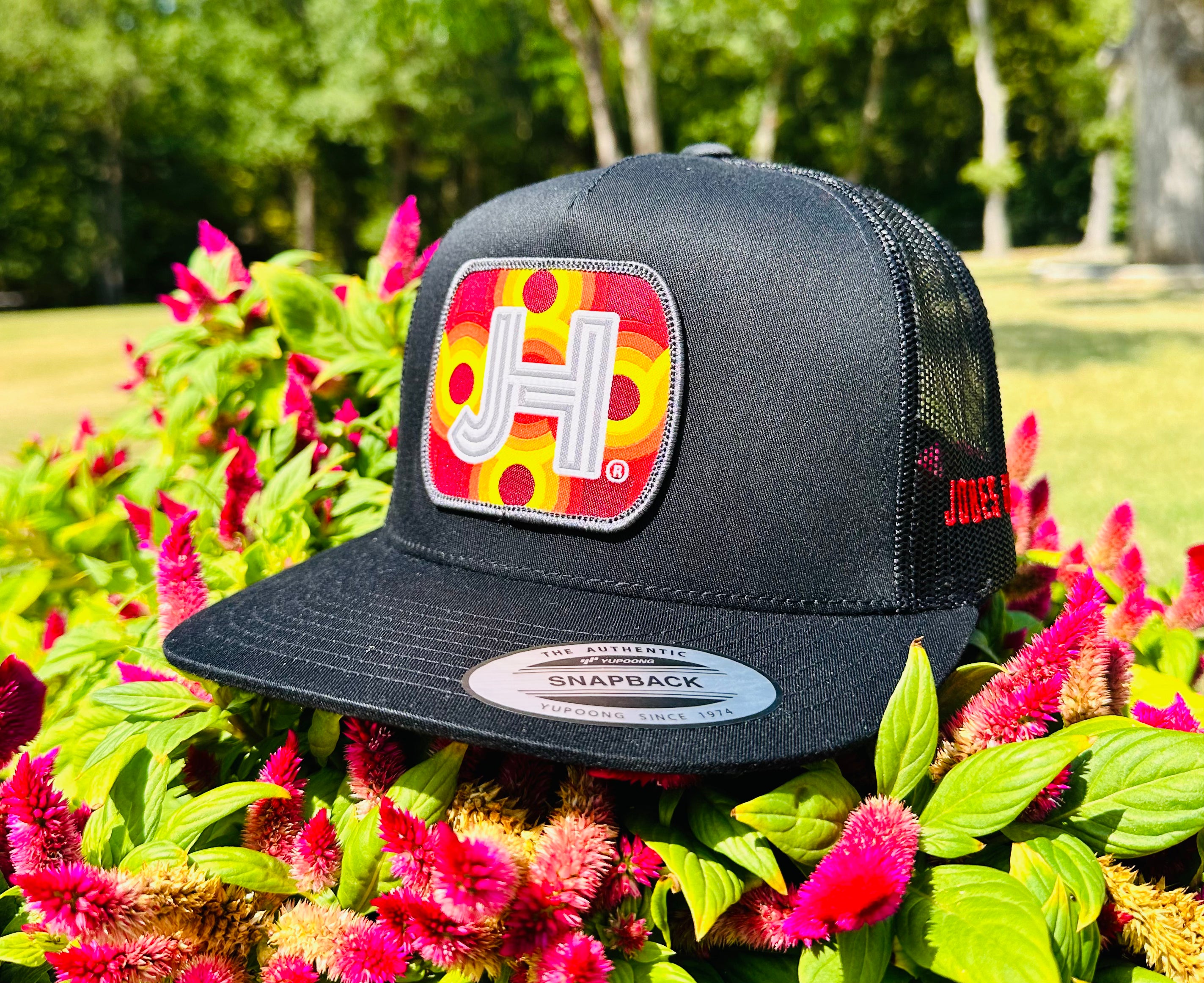 2023 August Collection Jobes Cap- All Black Lava patch - Jobes Hats