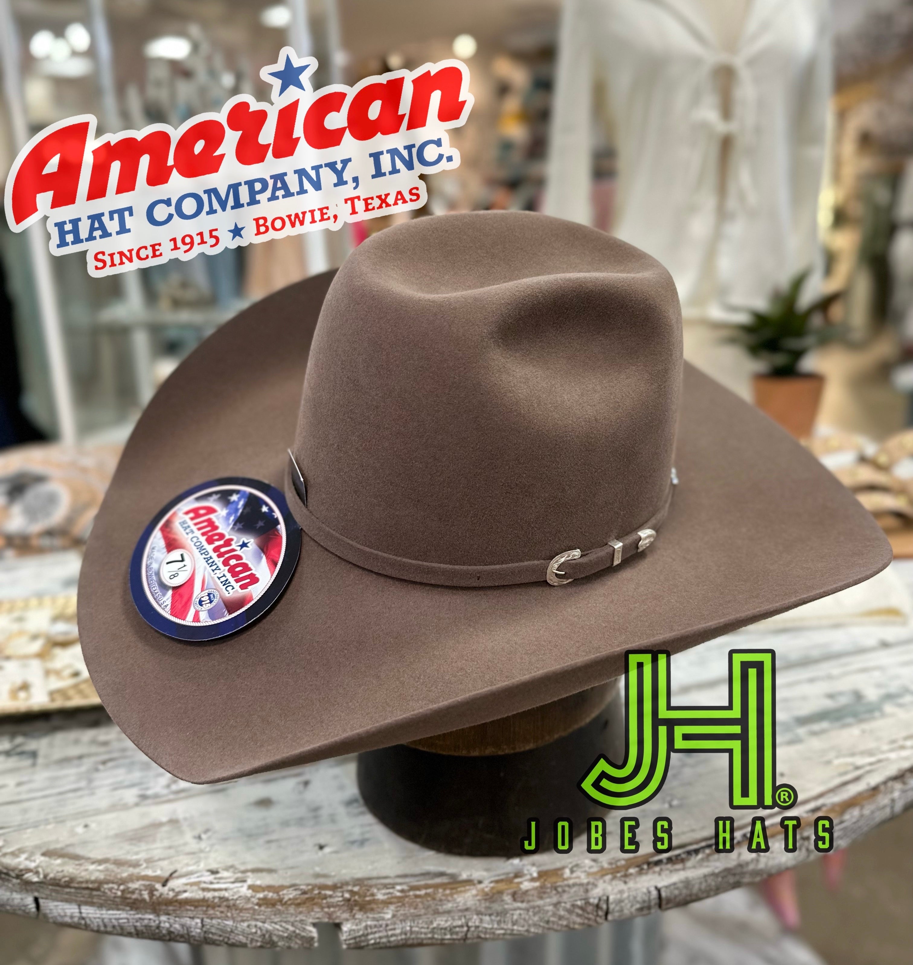 American Hat Co Felt 40X Pecan 4" 1/4 Brim R/O - Jobes Hats