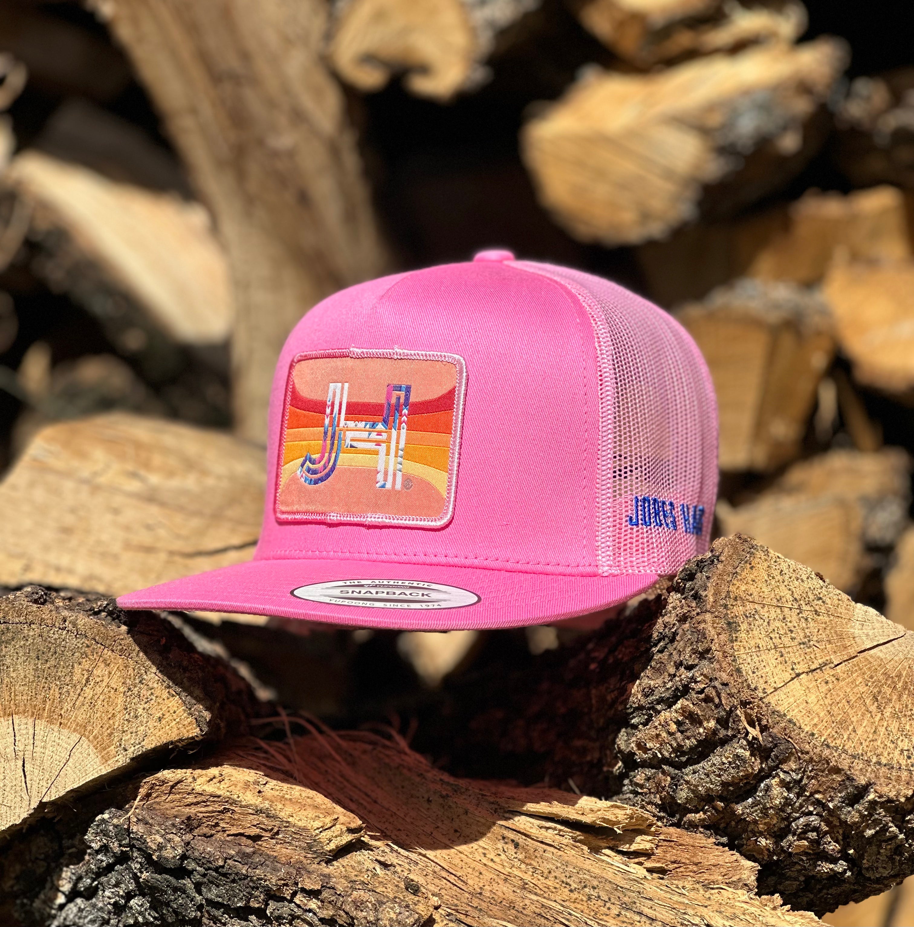 2023 Jobes Hats all Pink 80’s patch - Jobes Hats