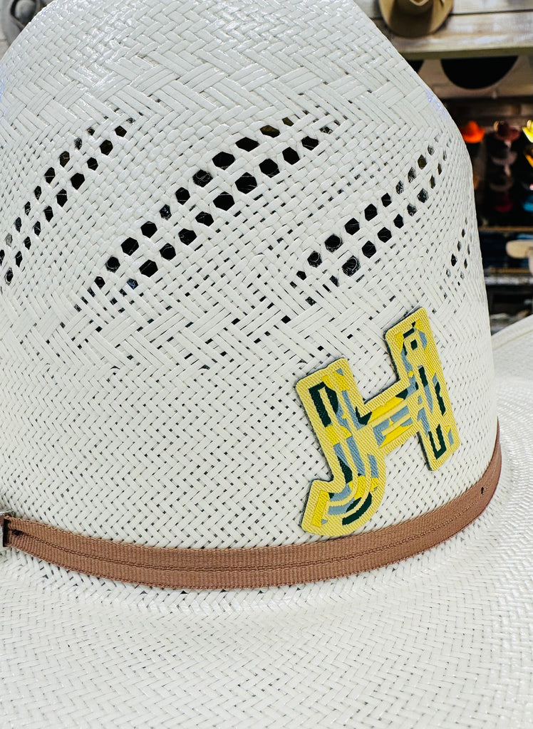 2023 Jobes Hats - patch/sticker - Aztec Yellow/Grey - Jobes Hats