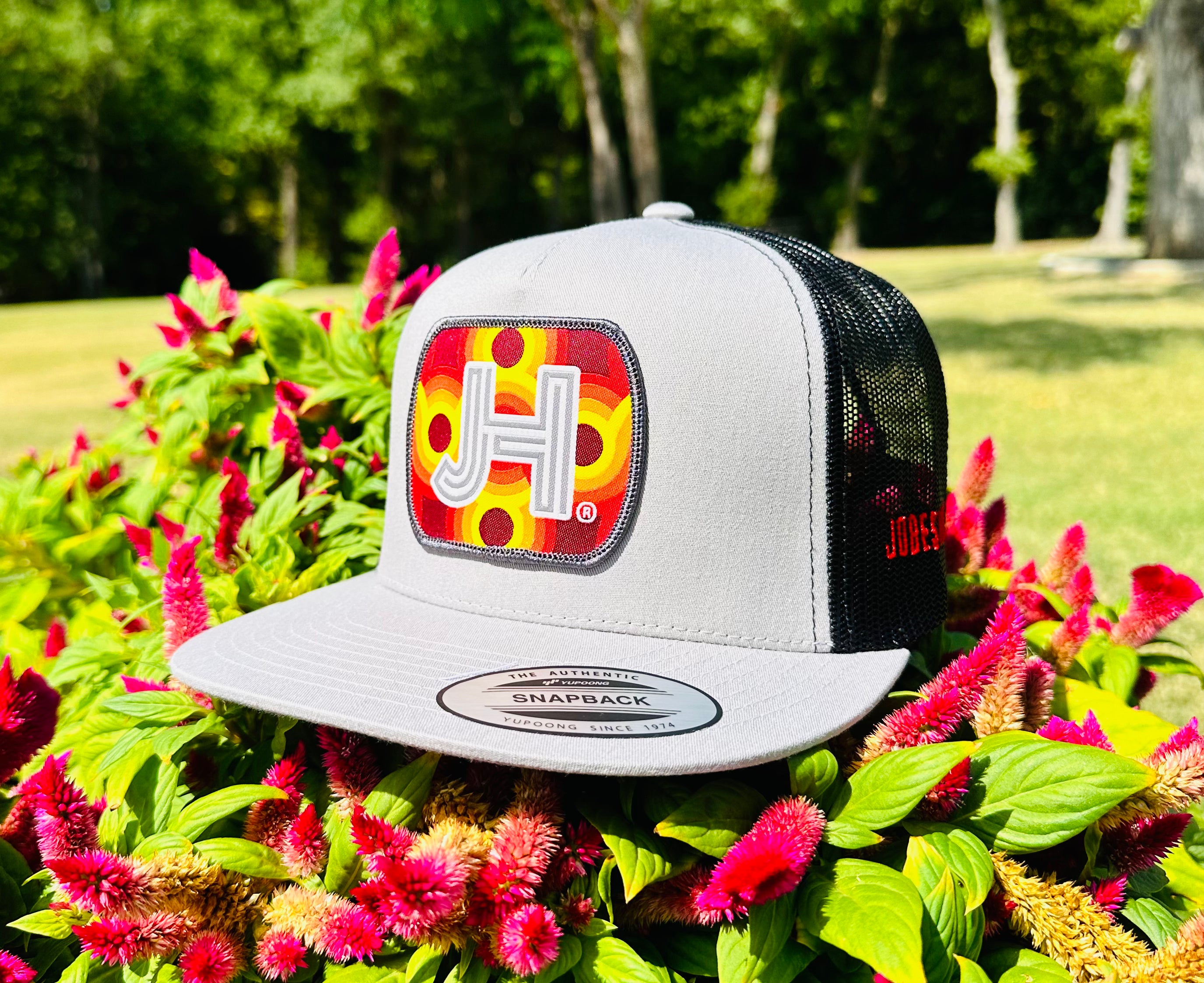 2023 August Collection Jobes Cap- Silver/Black Lava patch - Jobes Hats