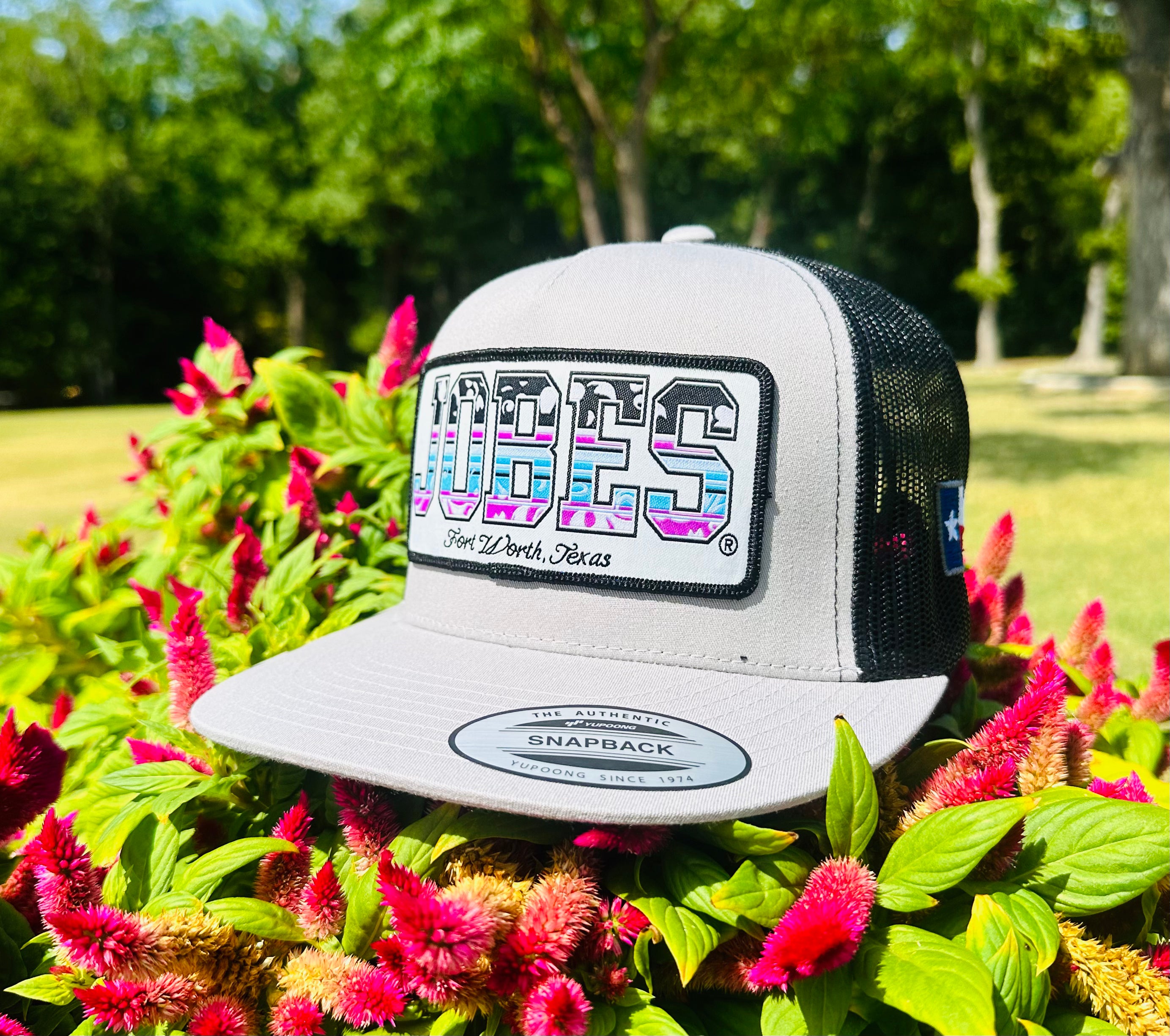 2023 August Collection Jobes Cap-  Silver/Black Jobes  patch - Jobes Hats