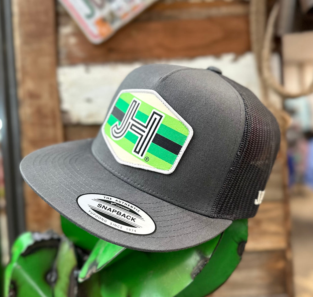 2023 Jobes Cap- All Grey Green patch - Jobes Hats