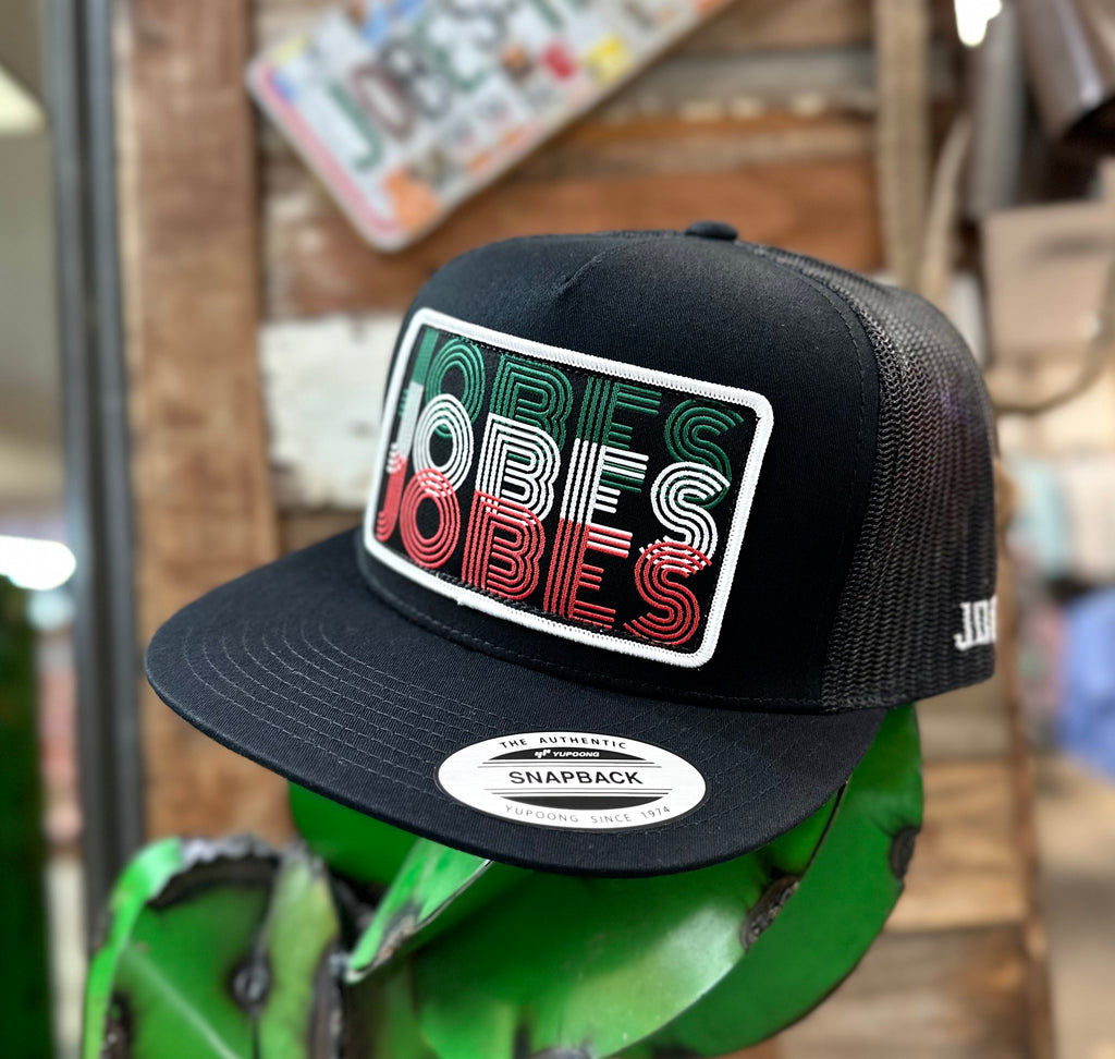 2023 Jobes Hats Trucker - All Black triple Mexico patch - Jobes Hats