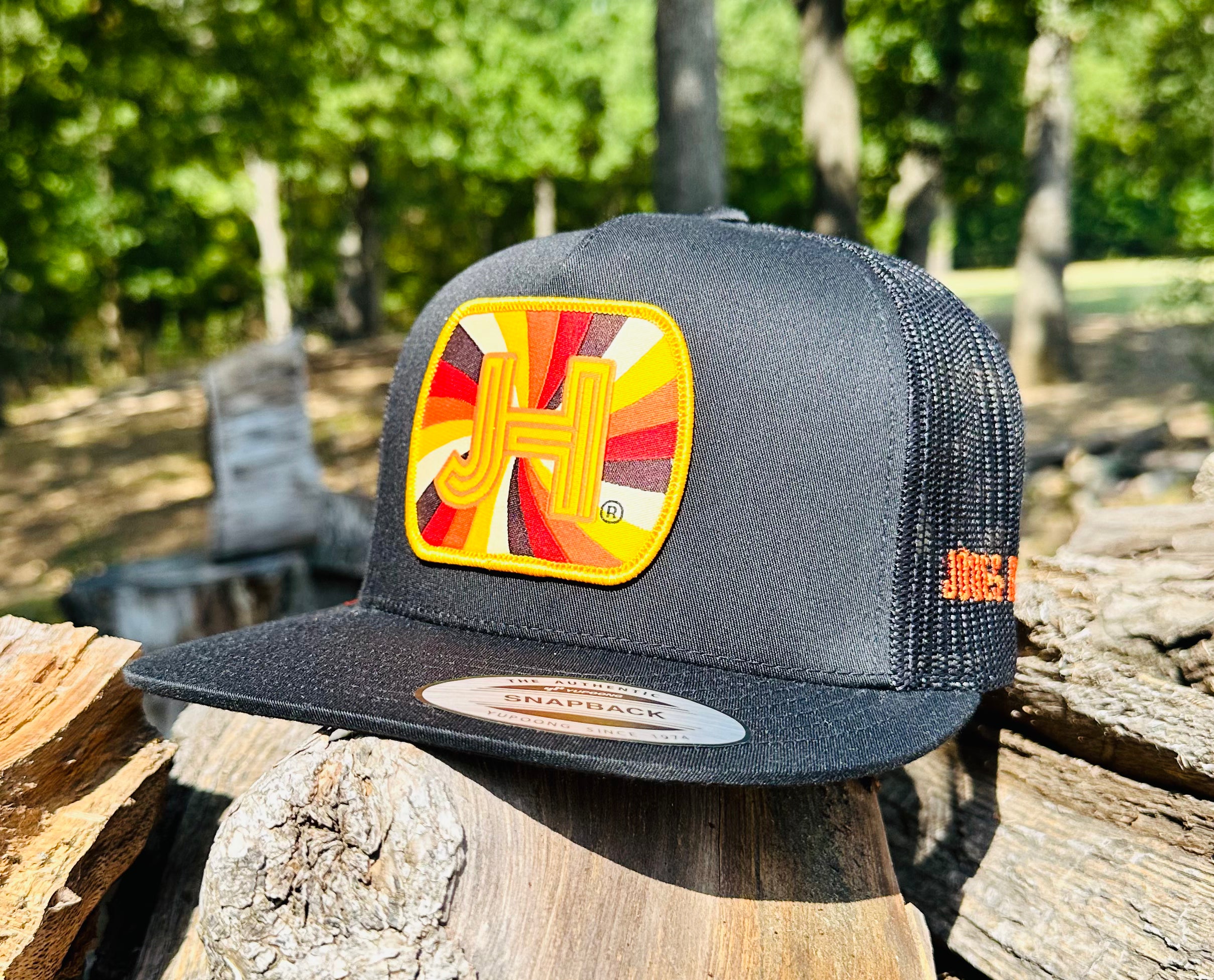 2023 August Collection Jobes Cap- All Black Windmill patch - Jobes Hats