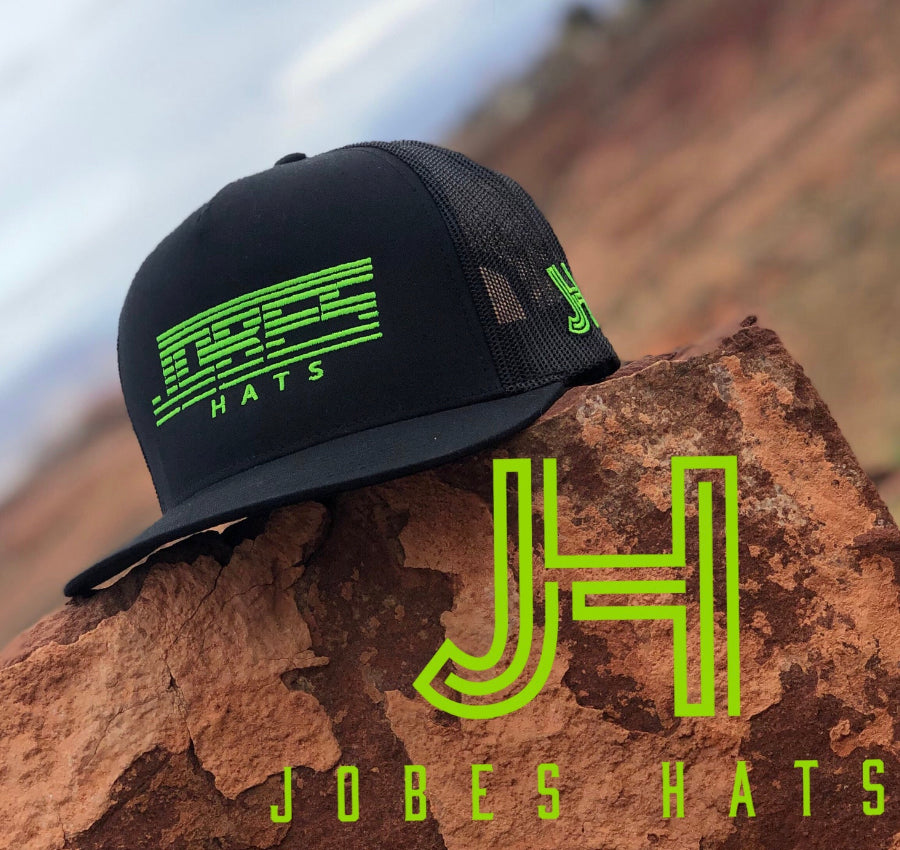 2022 Jobes Hats Trucker - JH Wind neon green - Jobes Hats
