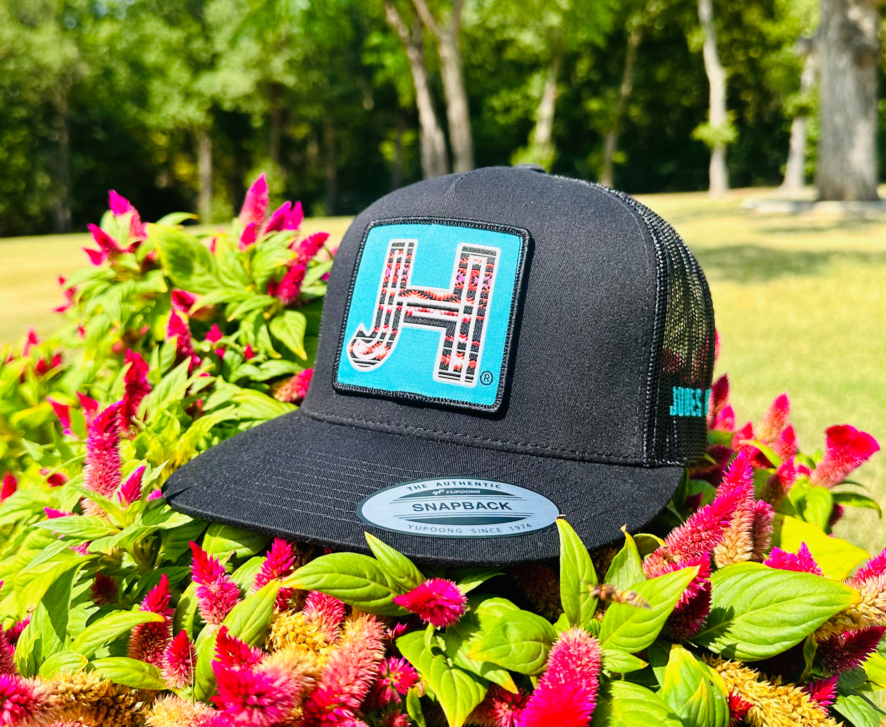 2023 August Collection Jobes Cap- All Black Azul patch - Jobes Hats