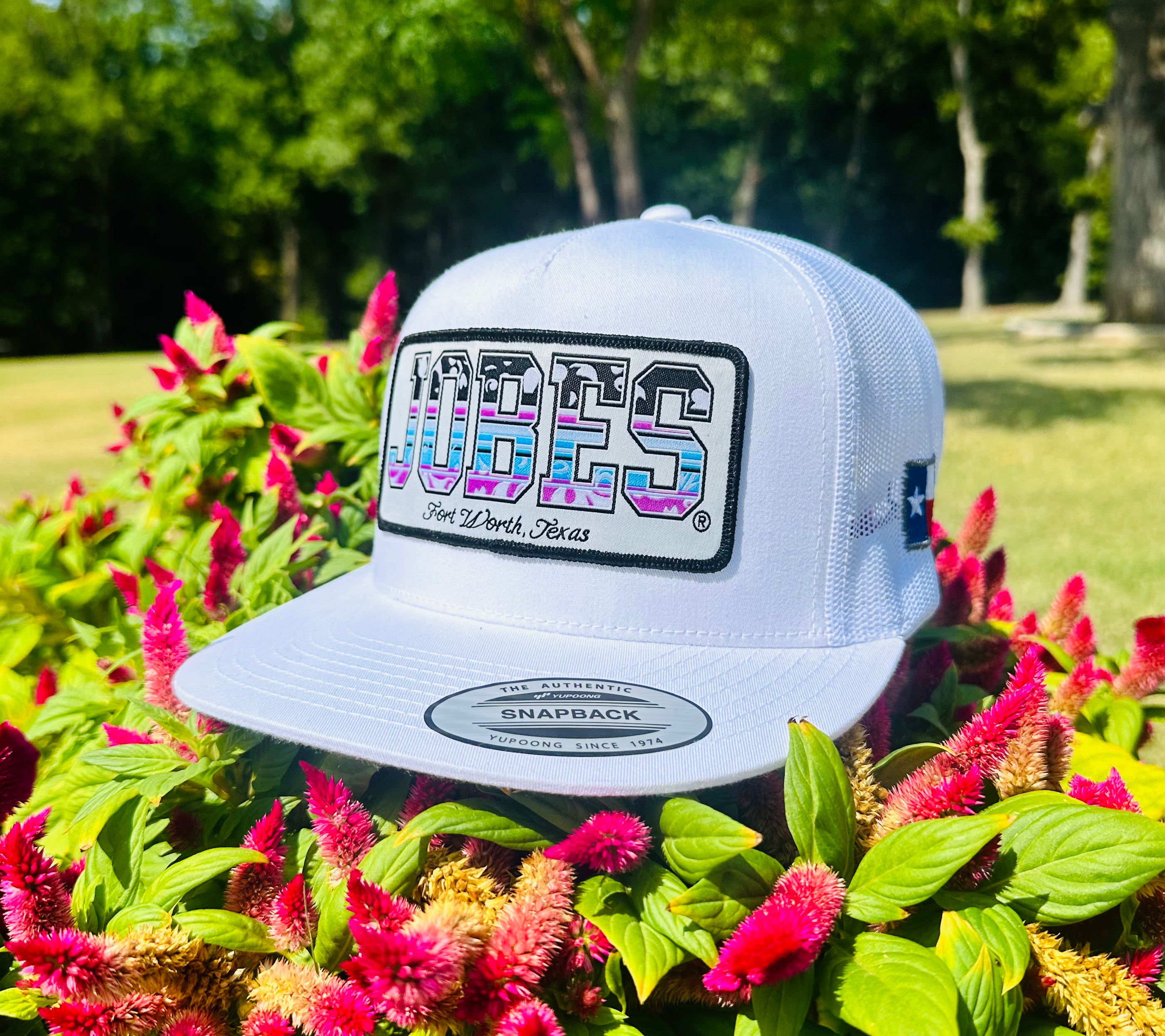 2023 August Collection Jobes Cap-  All white Jobes  patch - Jobes Hats