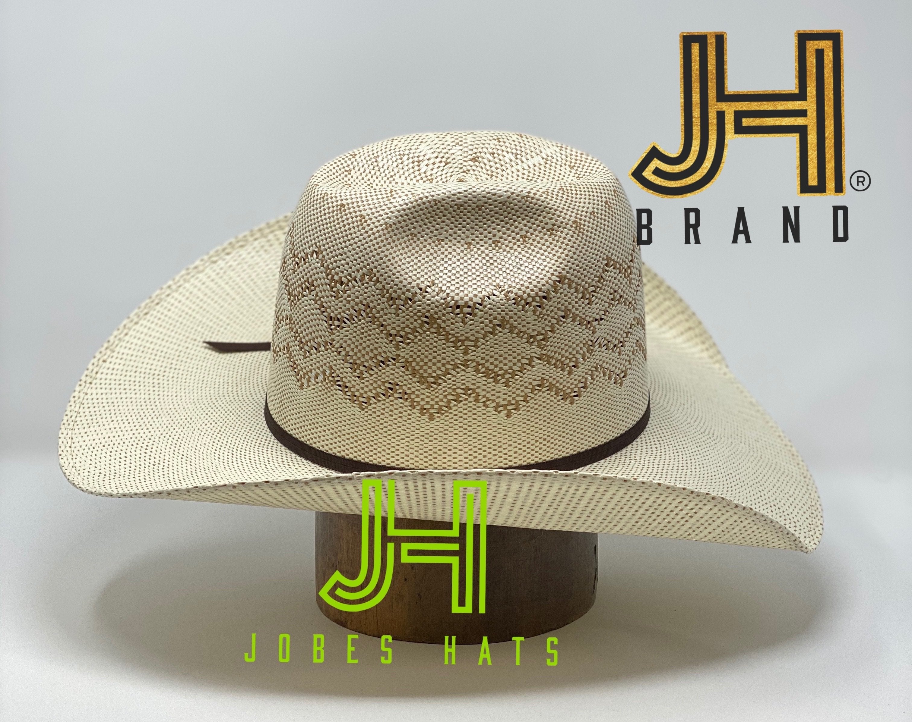 2020 Jobes Hats Straw Hat “Bacon” Bangora 4”1/4 brim - Jobes Hats
