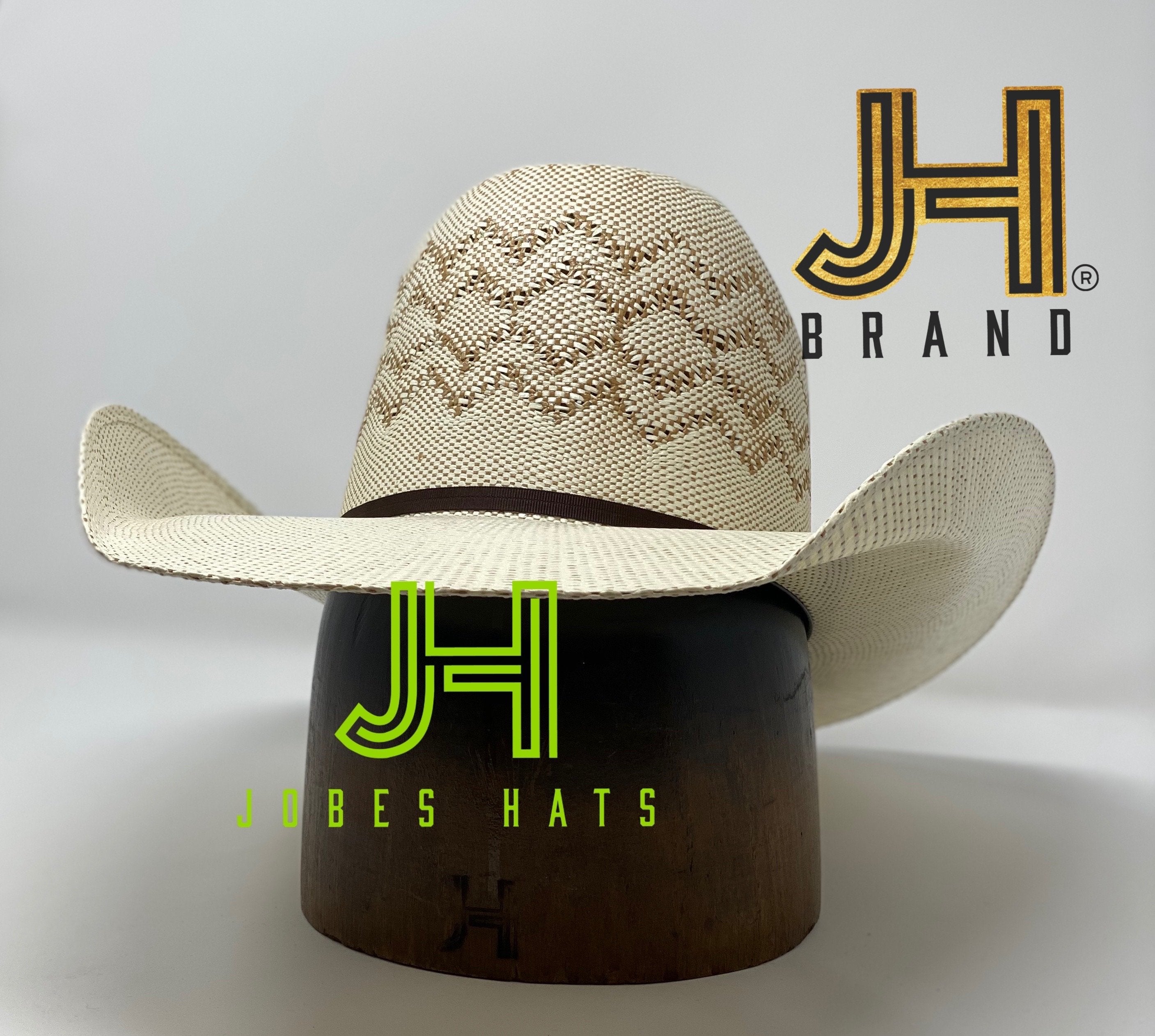 2020 Jobes Hats Straw Hat “Bacon” Bangora 4”1/4 brim - Jobes Hats