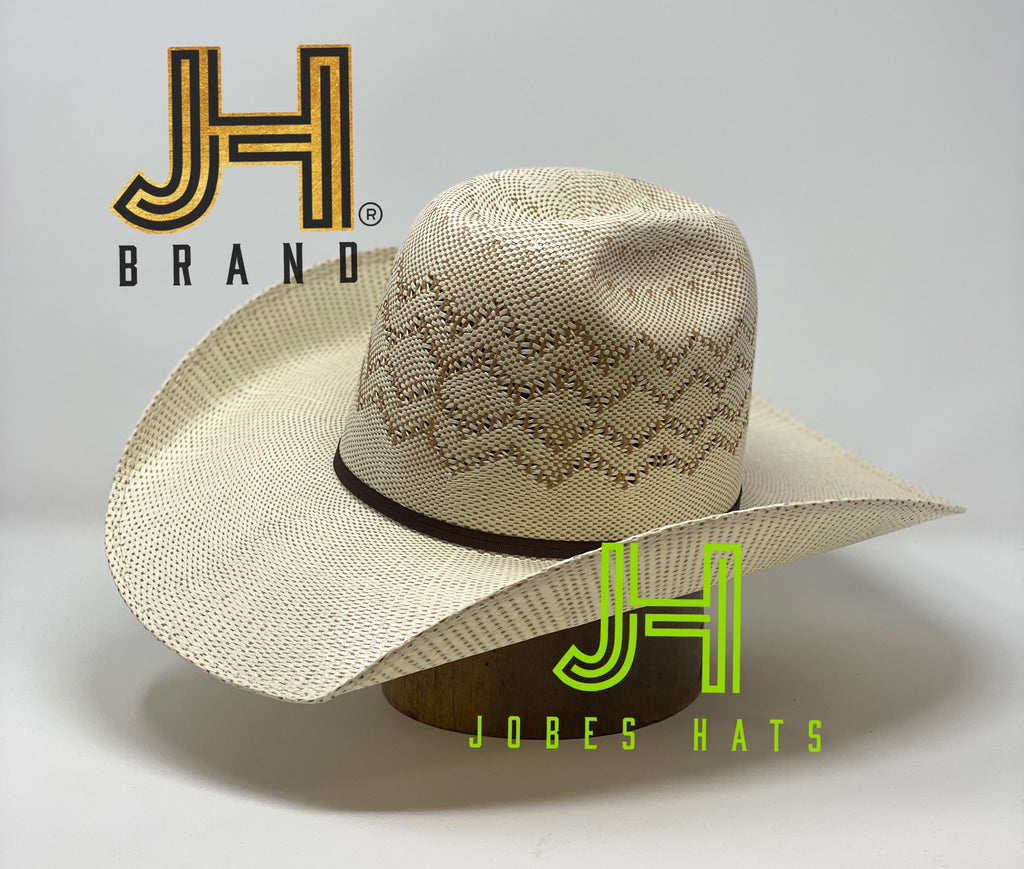 2020 Jobes Hats Straw Hat “Bacon” Bangora 4”1/4 brim - Jobes Hats