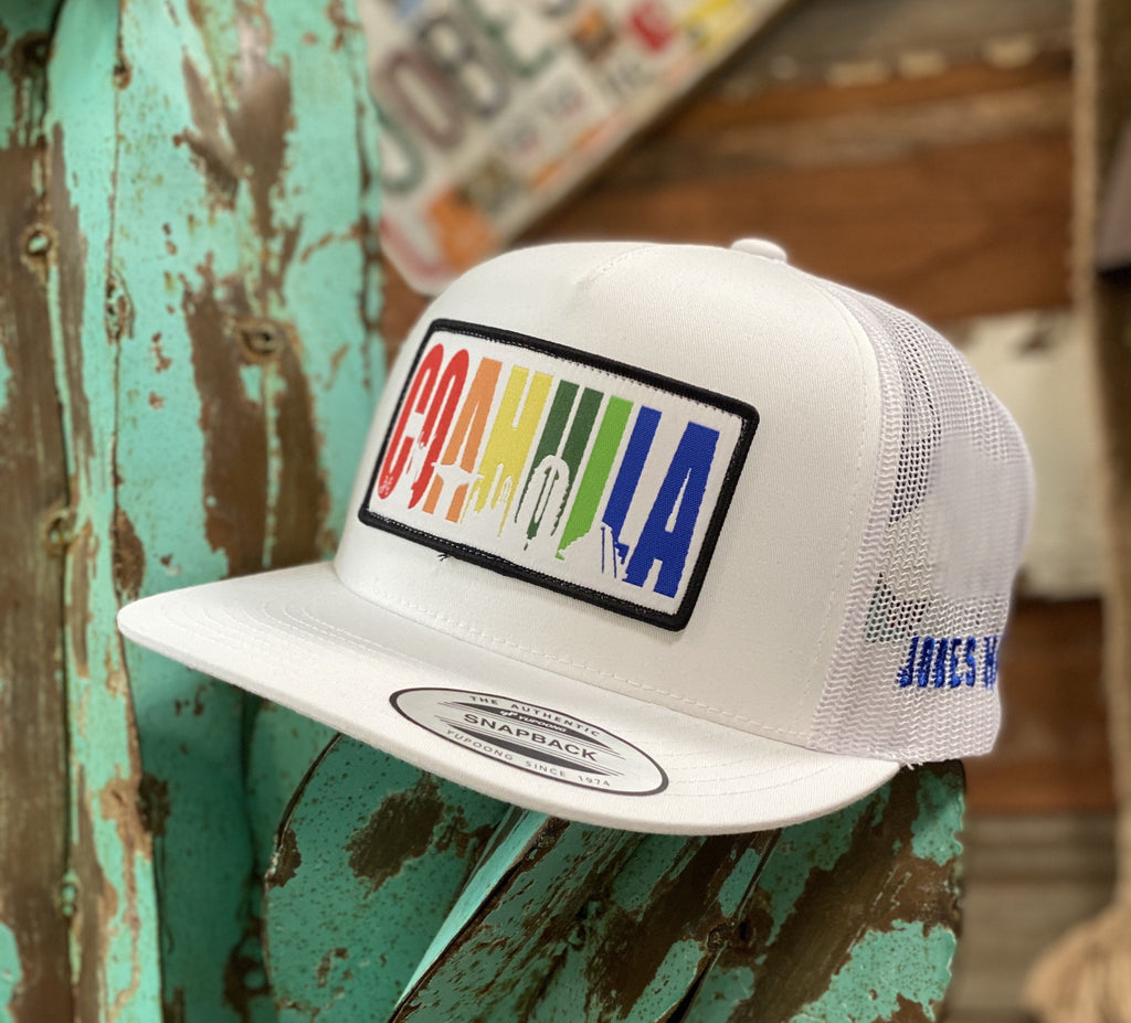 2020 Jobes Hats Trucker - All White Coahuila patch (Limited Edition) - Jobes Hats