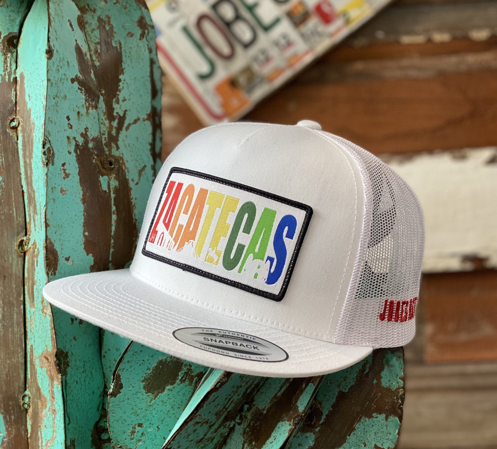 2020 Jobes Hats Trucker - All White Zacatecas patch (Limited Edition) - Jobes Hats