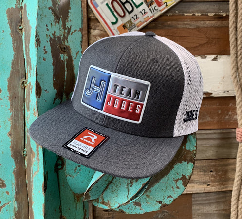 2020 Jobes Hats Trucker - Gray/White Chrome Team Jobes - Jobes Hats