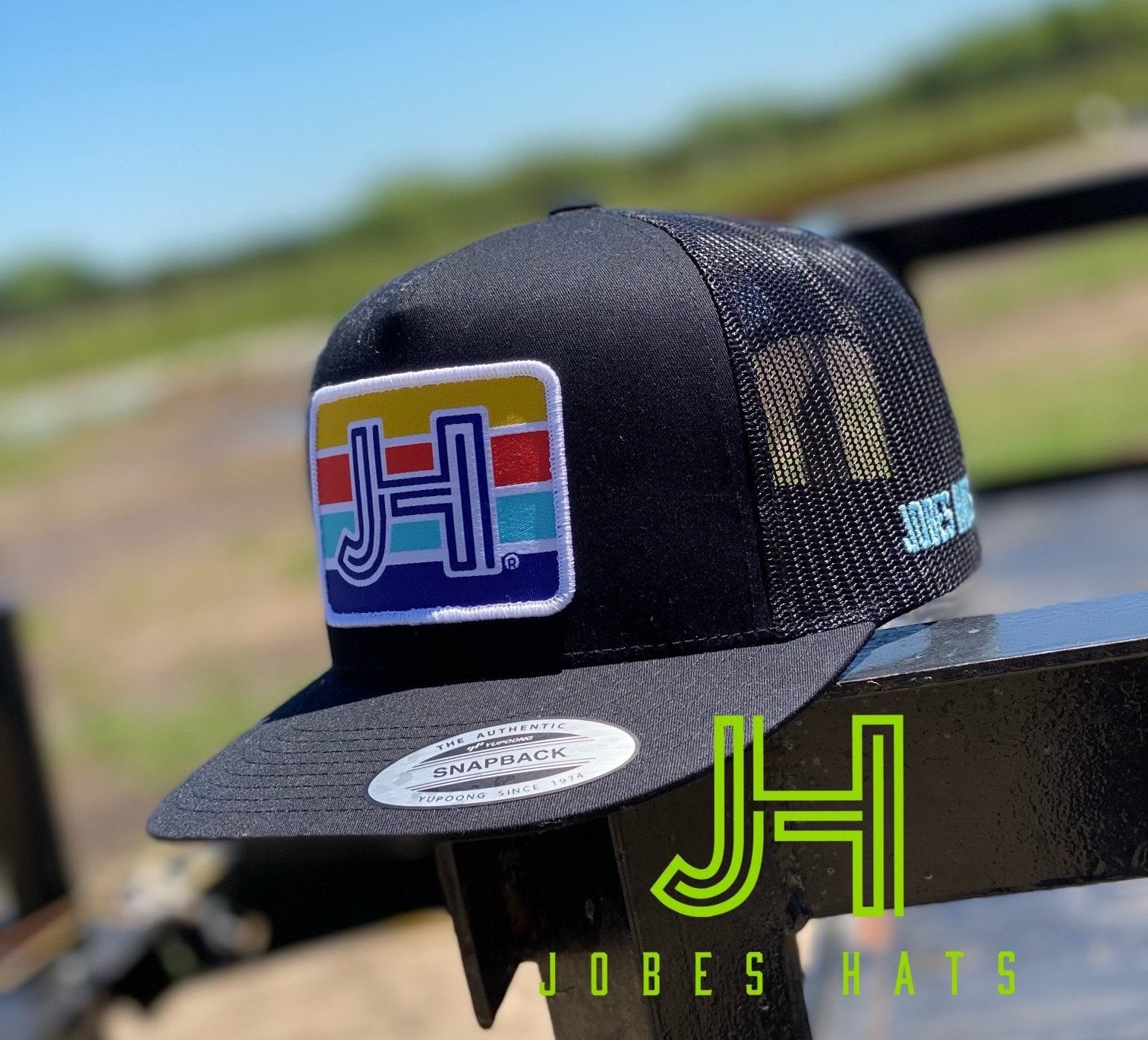 2021 All Black Cap Beach Ball Patch - Jobes Hats