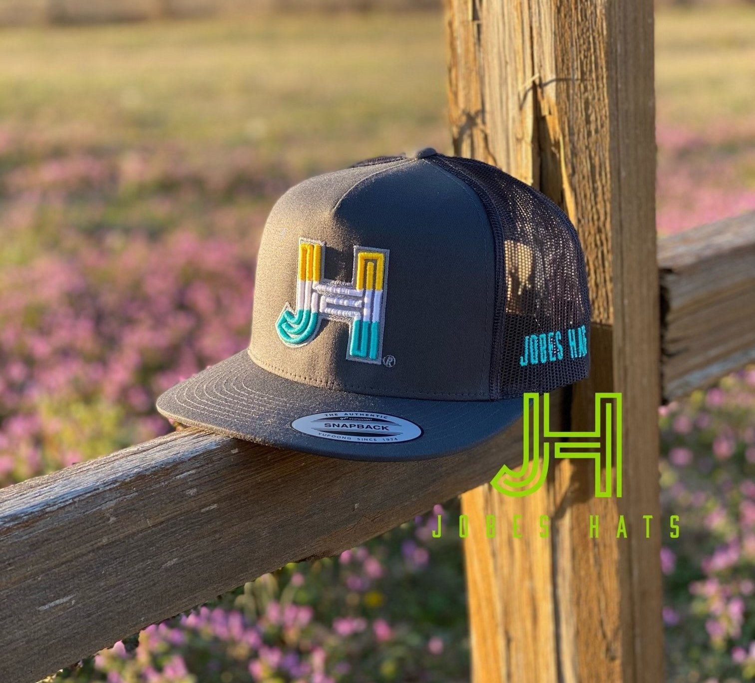 2021 Jobes Hats Trucker - All Grey Cap/ Tricolor Spring JH-Jobes Hats-Jobes Hats