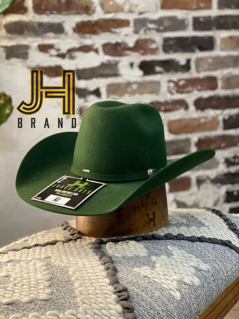 2022 JH Kids Wool Felt “Hunter Green” 3”3/4 brim-Jobe's Hats-Jobes Hats