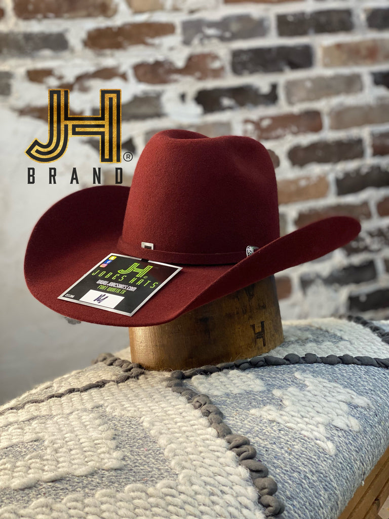 2022 JH Kids Wool Felt “Merlot” 3”3/4 brim-Jobe's Hats-Jobes Hats
