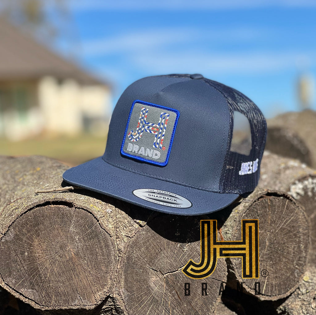 2022 Jobes Hats Trucker - All Navy Cap/ Blue JH Brand Patch - Jobes Hats