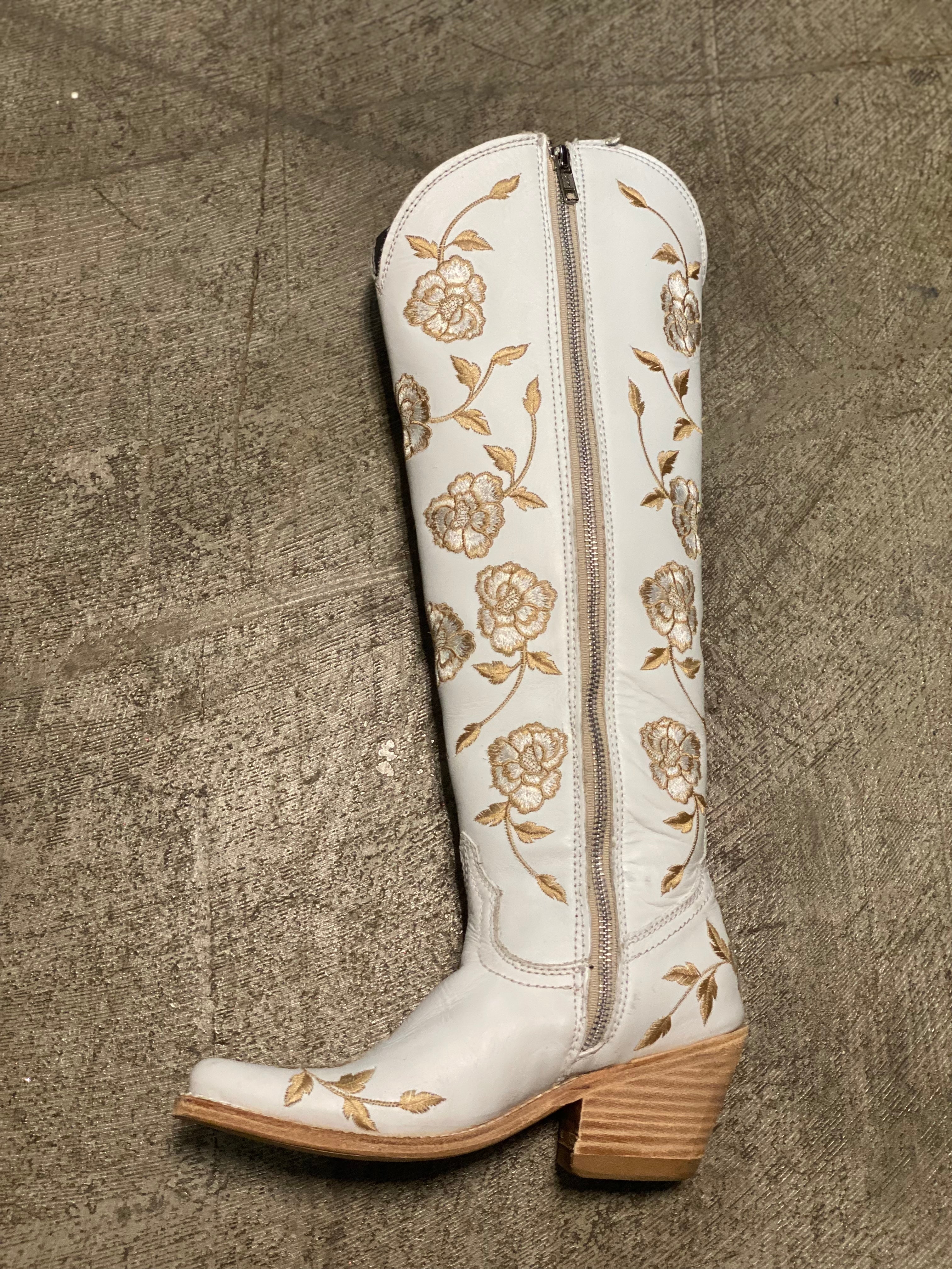 Liberty Black-Diana- Missouri Blanco- Womens Boots – Jobes Hats, LLC