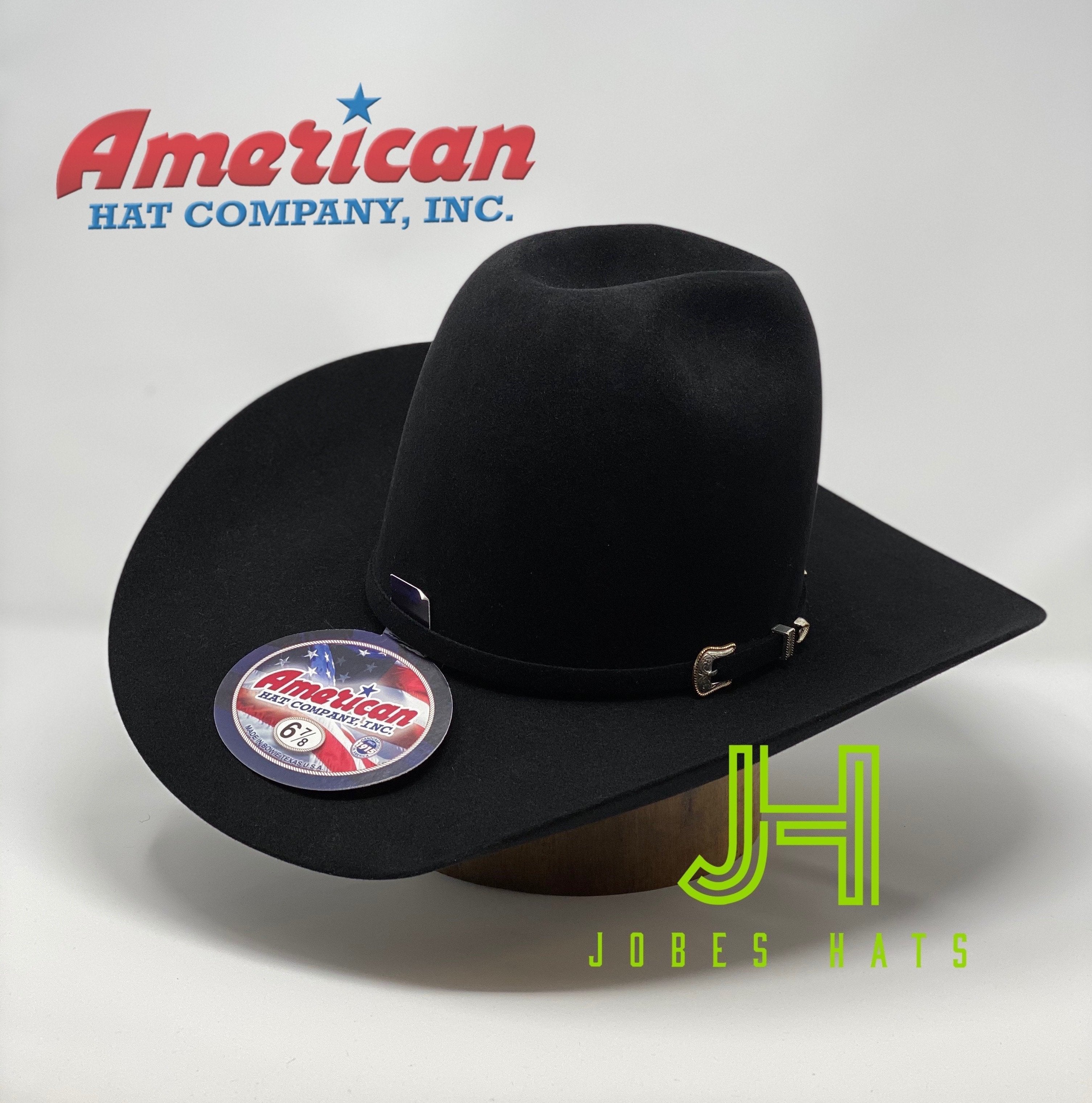 AMERI crown woffle tops♡BLACK American-Hat-Co-Felt-10X-Black