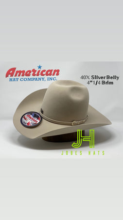 American Hat Co Felt 20X Bone 5” Brim