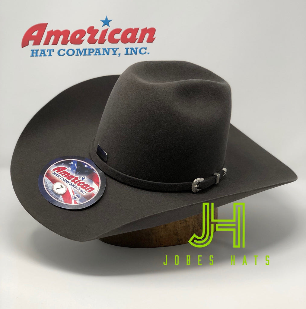 American Hat Co Felt 7X Steel 4" 1/4 Brim - Jobes Hats