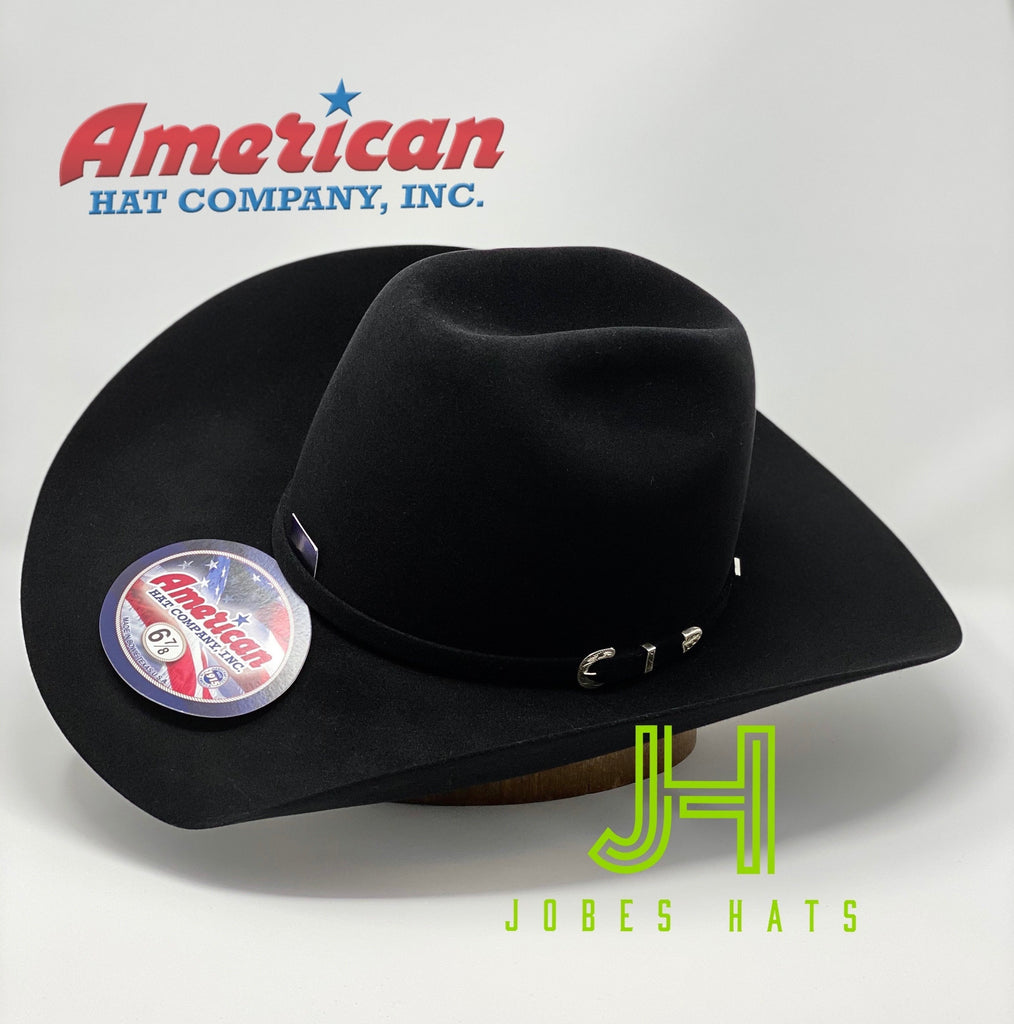 American Hat Co Felt 7X Black 4" 1/4 Brim - Jobes Hats