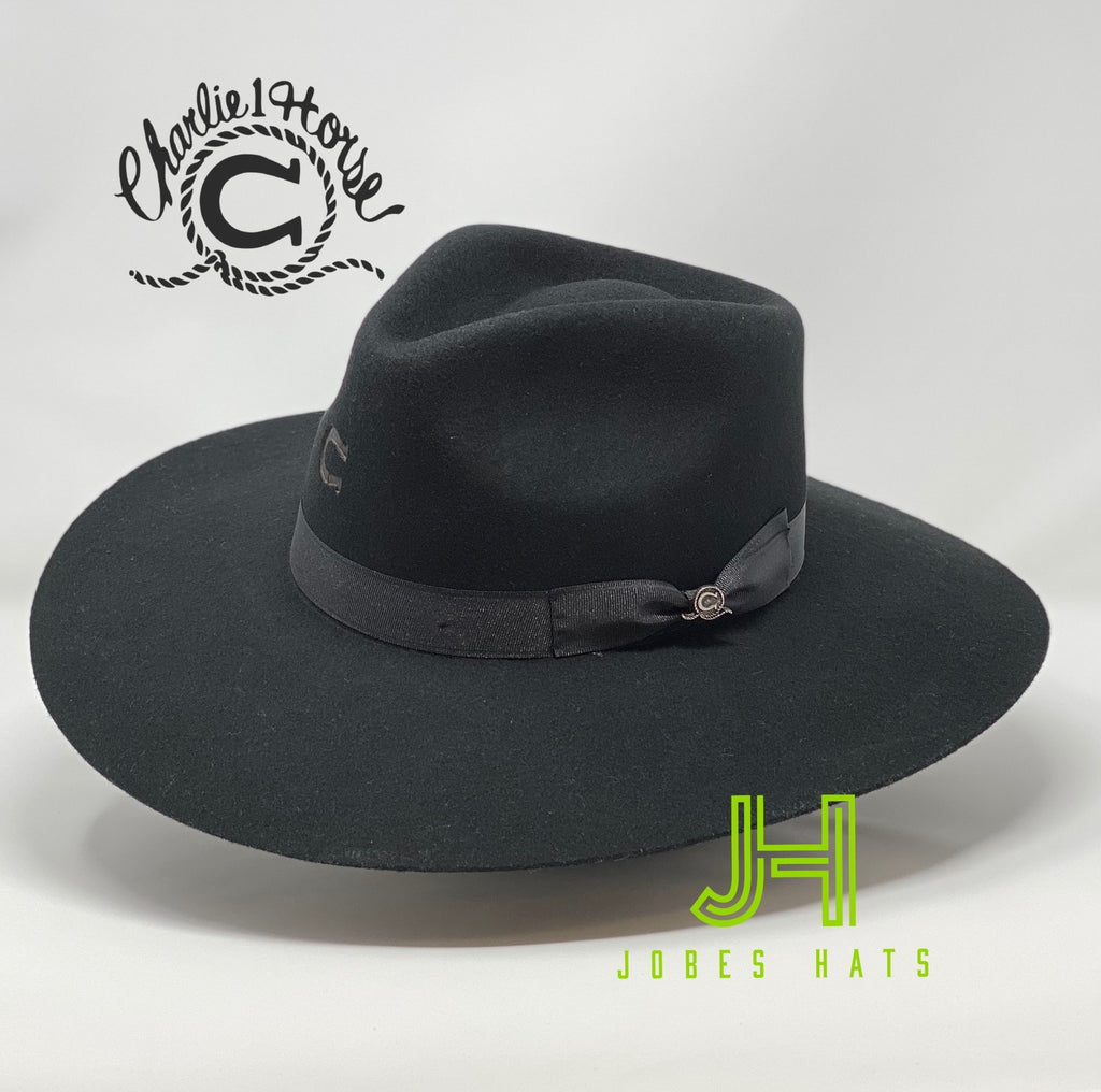 Charlie One Horse “Highway Black” - Jobes Hats