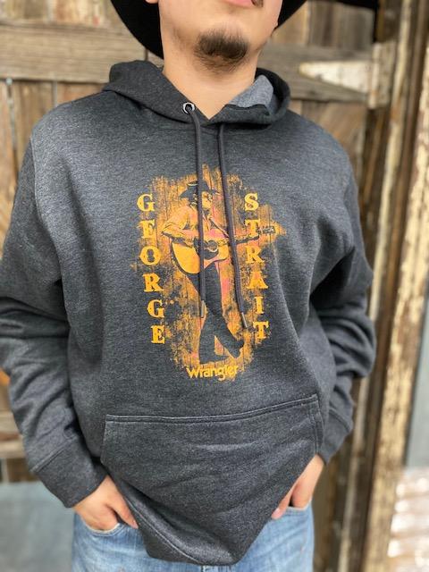 NEW 2023 Men's Dark Grey George Strait Hoodie - Jobes Hats