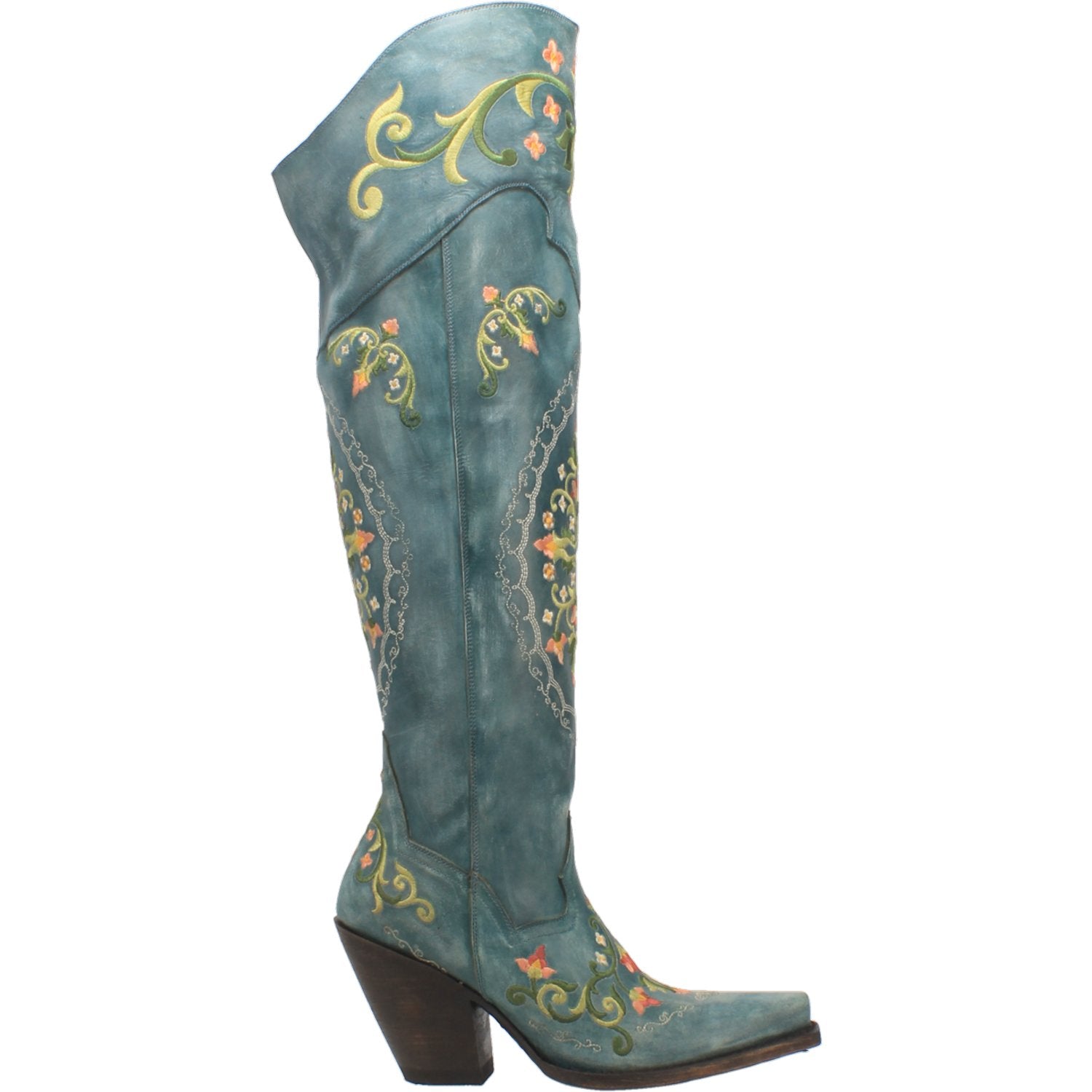 FLOWER CHILD LEATHER BOOT - Womens Boots-JH Boutique-Jobes Hats