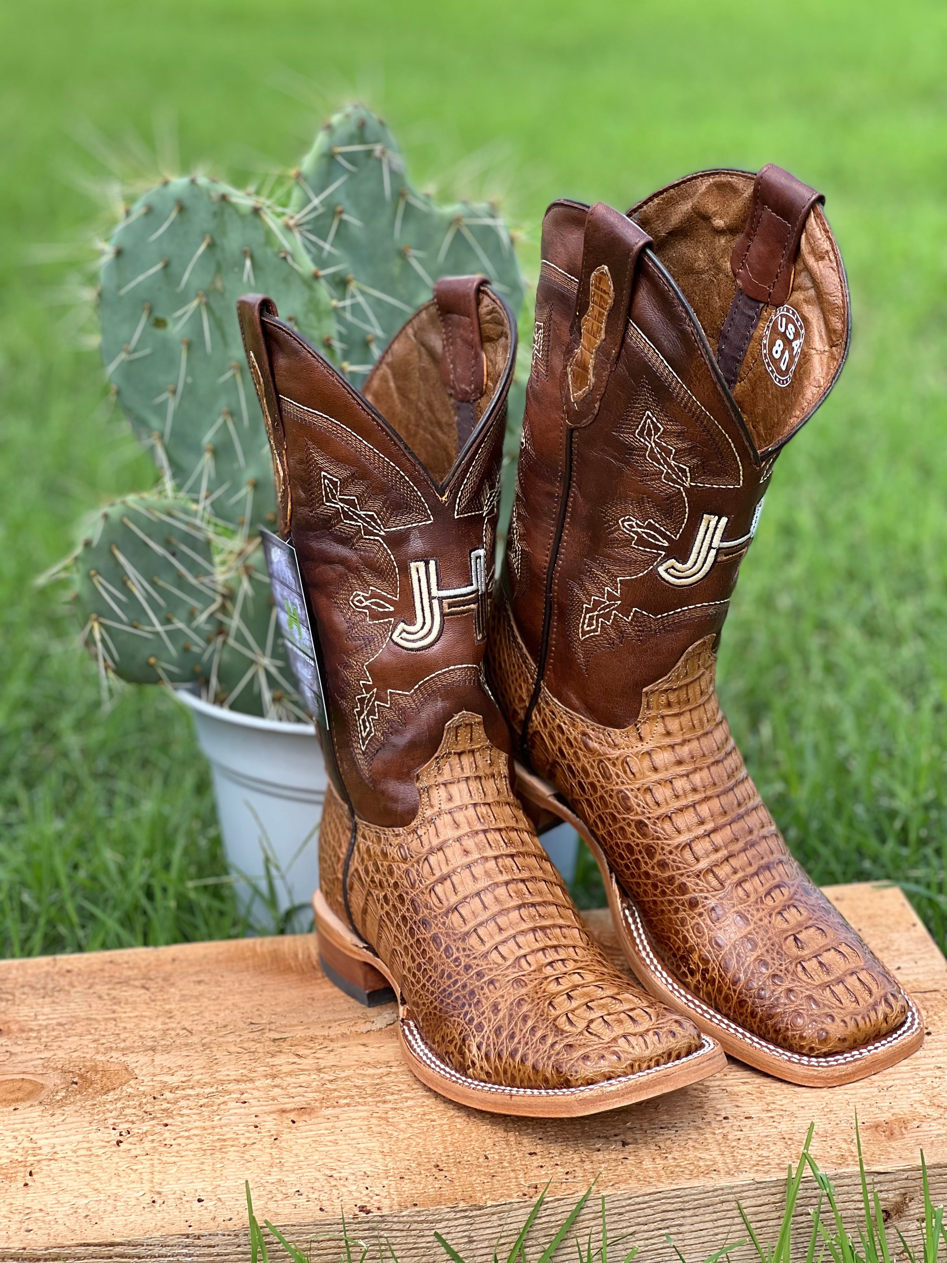 靴 Hype Square Boots Double H Men's 11” Domestic Wide Square Toe Ice Roper - Wide