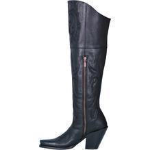 JILTED LEATHER BOOT BLACK - Womens Boots-JH Boutique-Jobes Hats