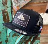 Jobes Hats Trucker - All Black / Grey hat patch