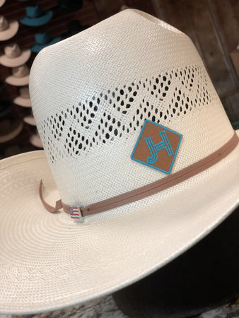 Jobe's Hats - patch/sticker -Diamond- Brown Turquoise JH - Jobes Hats