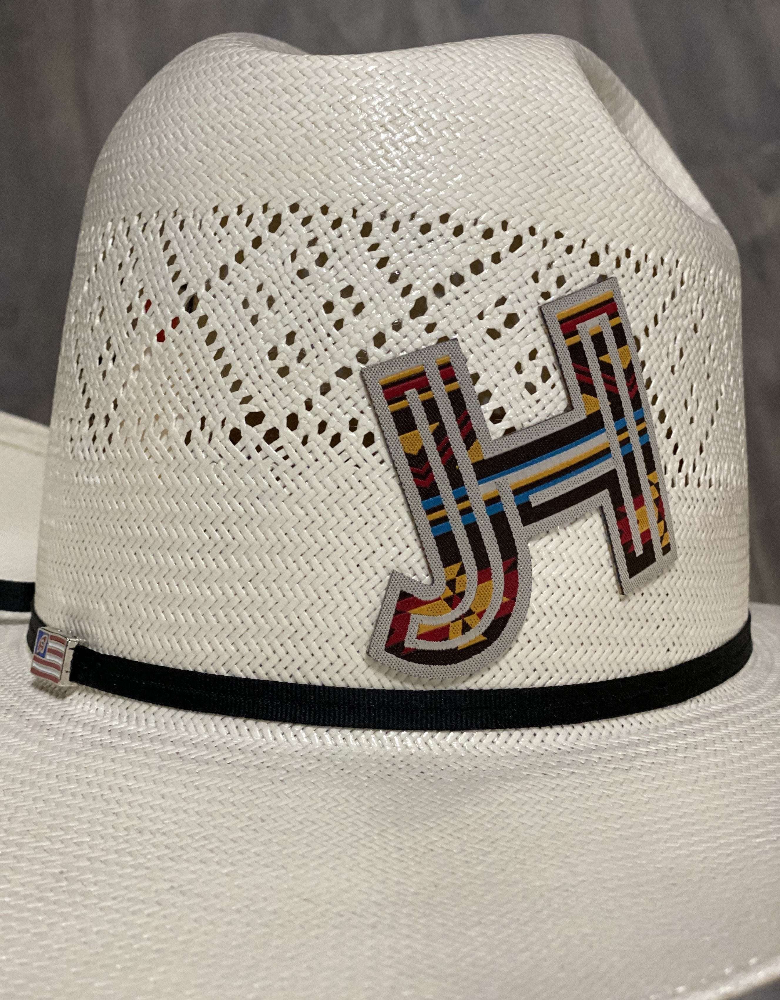 Jobes Hats - patch/sticker Jumbo Aztec grey/red/blue - Jobes Hats
