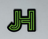 Jobe's Hats - patch/sticker -Neon Green JH