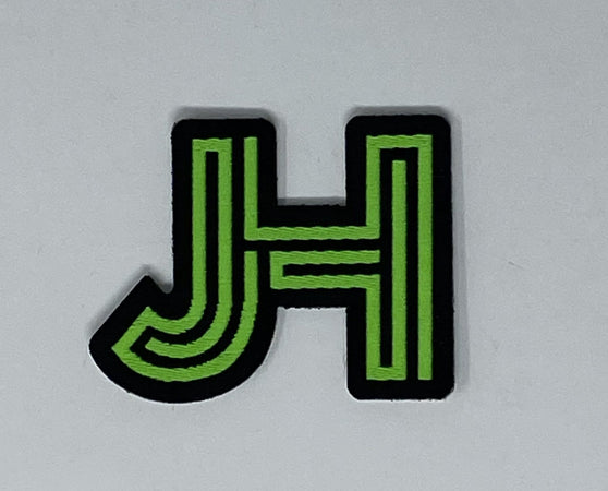 Jobe's Hats - patch/sticker -Neon Green JH - Jobes Hats