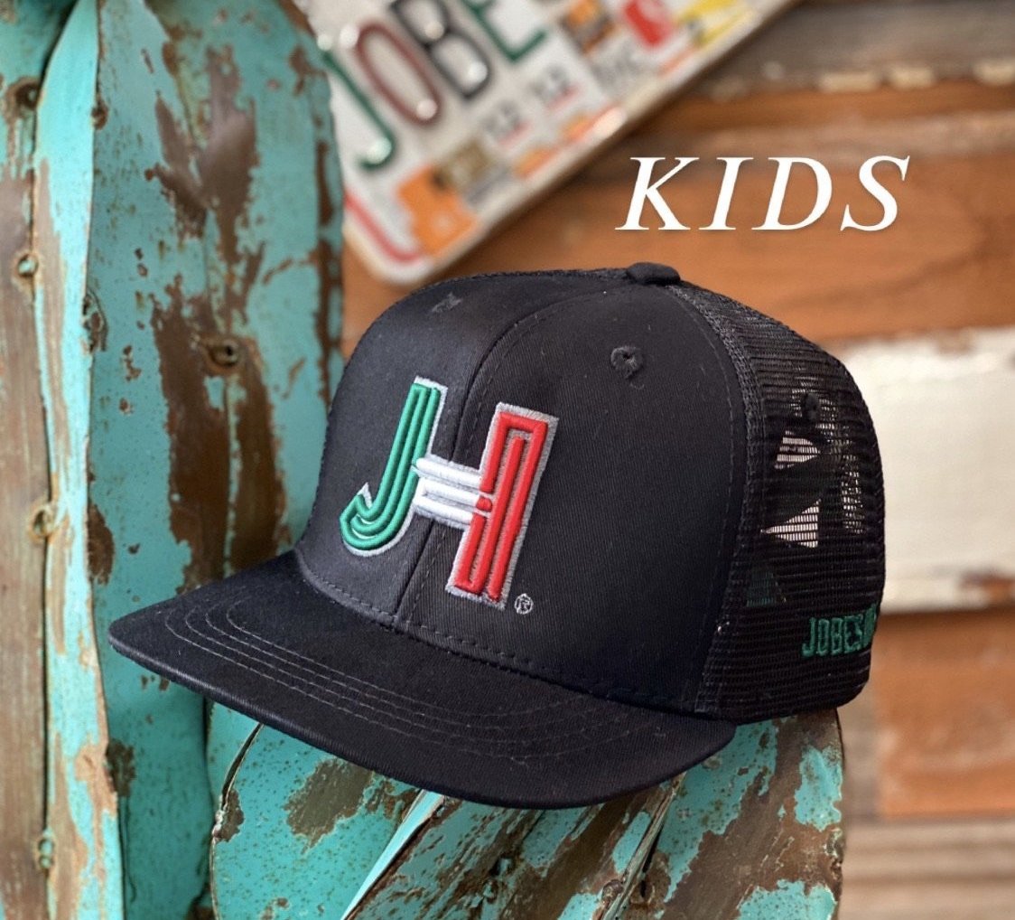 Kids Jobes Hats Trucker - All Black Kids 3D JH Mexico - Jobes Hats
