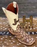 Mens JH Big Bass Square Toe Boots “Color Special Mink”
