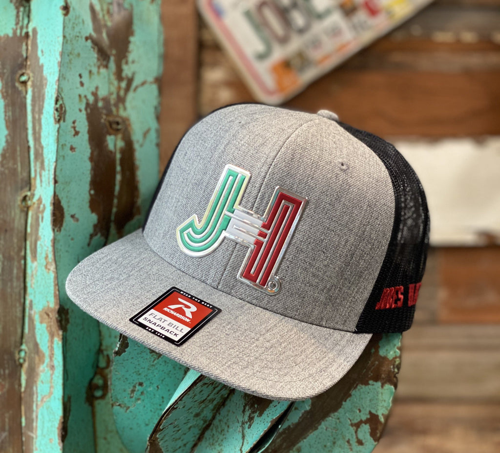 NEW 2021 Jobes Hats Trucker - Heather Gray/Black Chrome Mexico JH-Jobes Hats-Jobes Hats